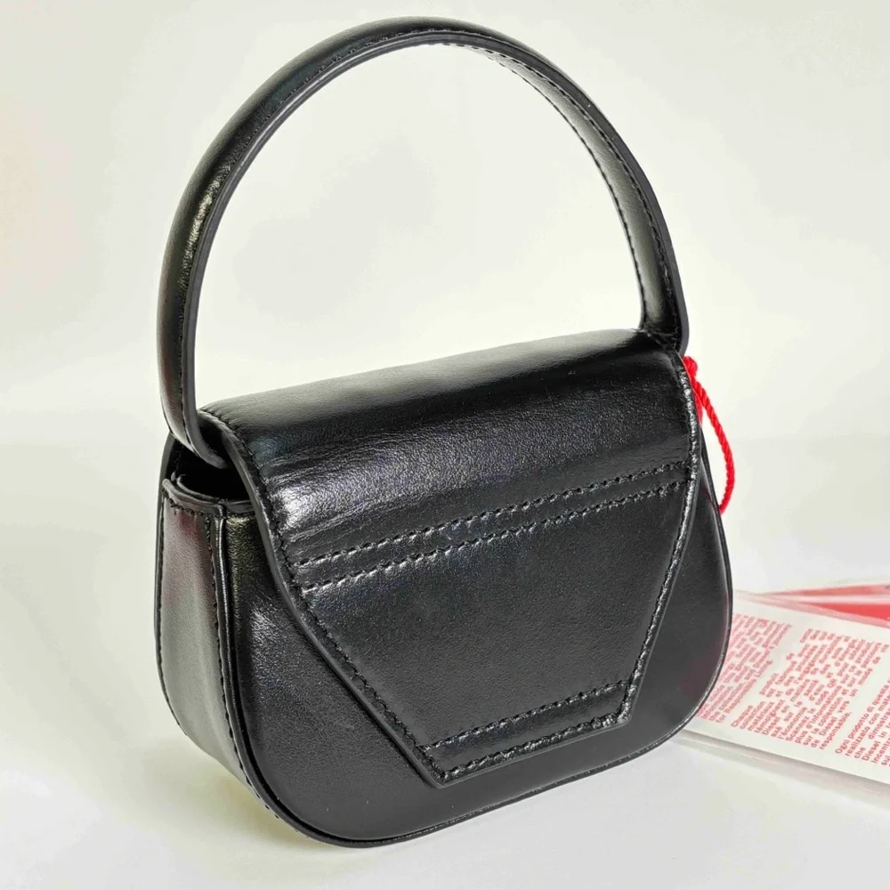 Diesel X08709 PR818 T8013 Mini Nappa Leather Shoulder Bag - Black - Picture 5 of 15